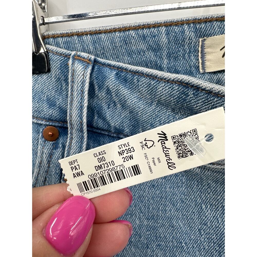 Madewell The Perfect Vintage Wide-Leg Crop Jean Size 20W NWT - Picture 8 of 9